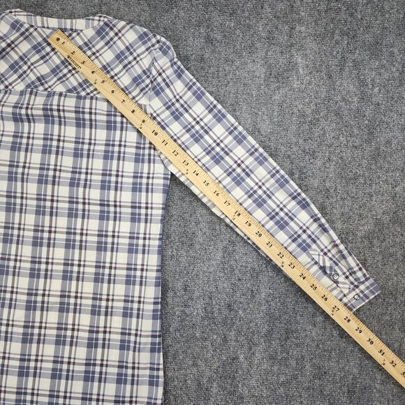 Orvis Shirt Womens 4 Plaid Long Sleeve 1/2 Button Up Top Casual Pockets Outdoor - Picture 7 of 14